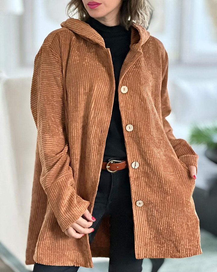 Cordian | Cozy Corduroy Hooded Jacket