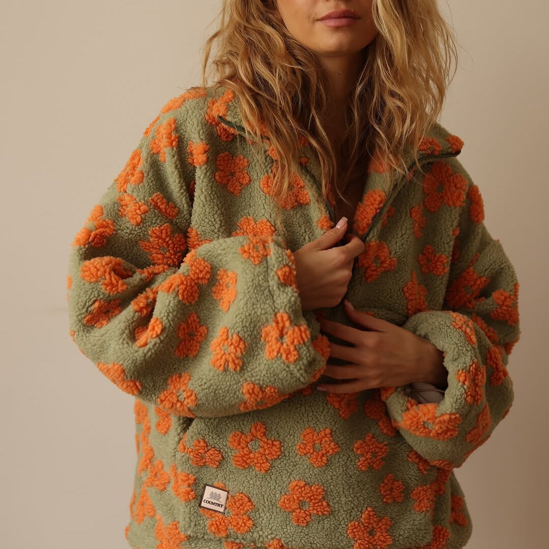 Suzan | Cosy Floral Print Jumper